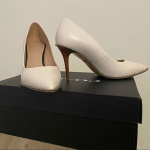 Coach waverly beadchain leather pumps 7.5